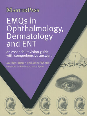 cover image of EMQs in Ophthalmology, Dermatology and ENT